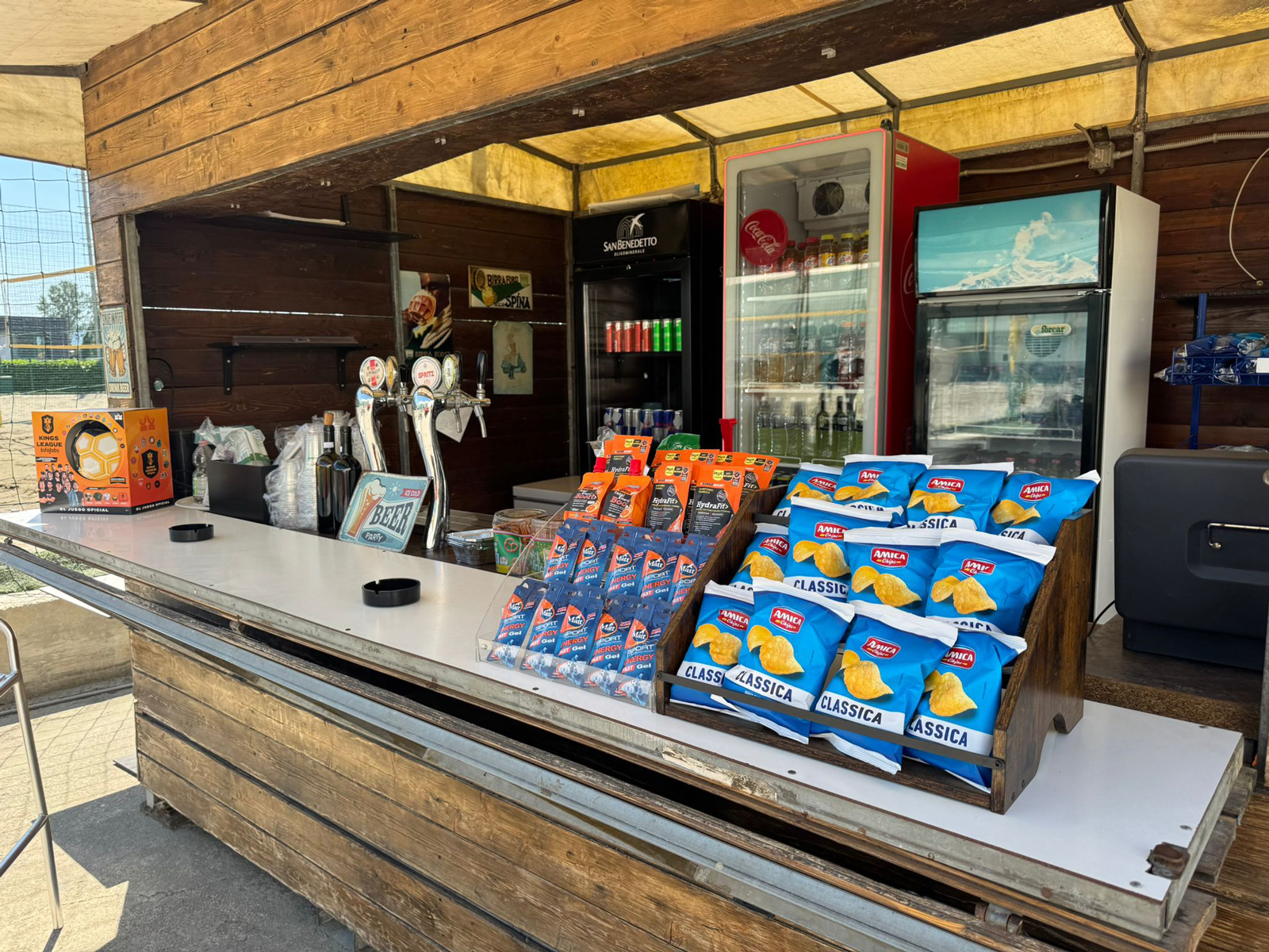 Chiringuito a disposizione dei clienti